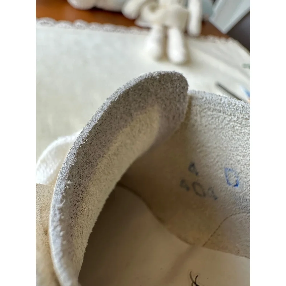 Leather lace up baby shoes 4D